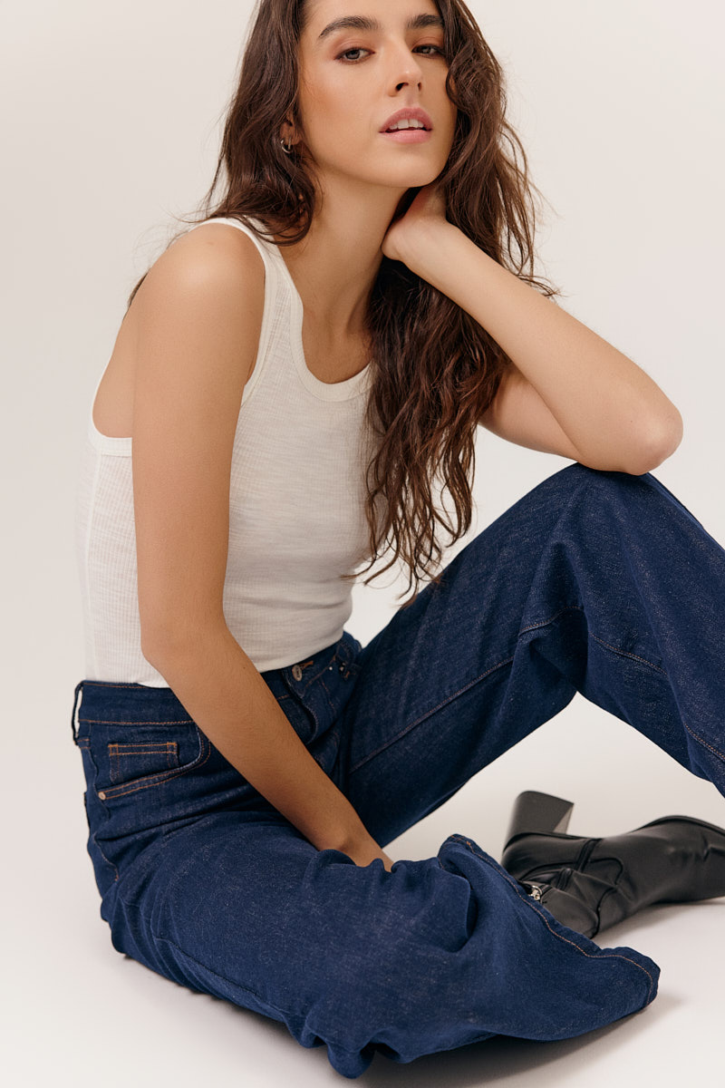 PANTALÓN VAQUERO ELBA COLOR AZUL OSCURO 1